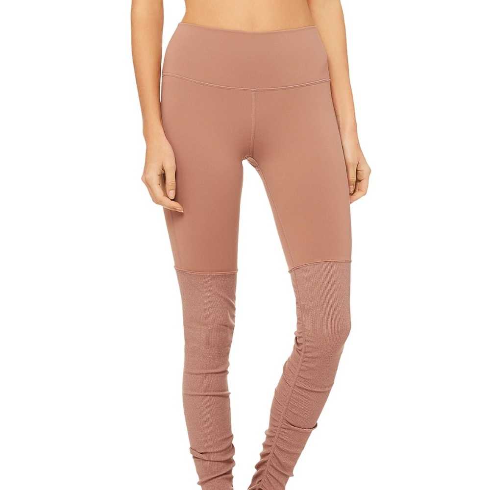 ALO Yoga High-Waist Goddess Leggings Rosewater L